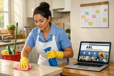 Afiliación a la ARL de empleadas domésticas en Colombia