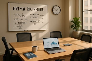 ¿Cómo liquidar la prima de diciembre 2025 en Colombia?