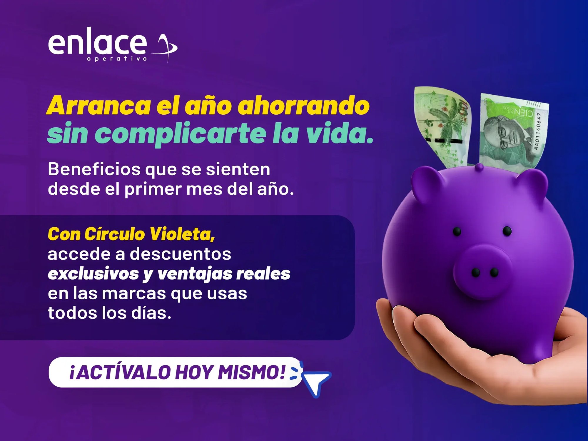 Pop Up Circulo Violeta